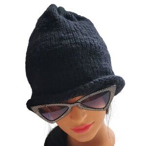 J. Crew Black Knit Hat